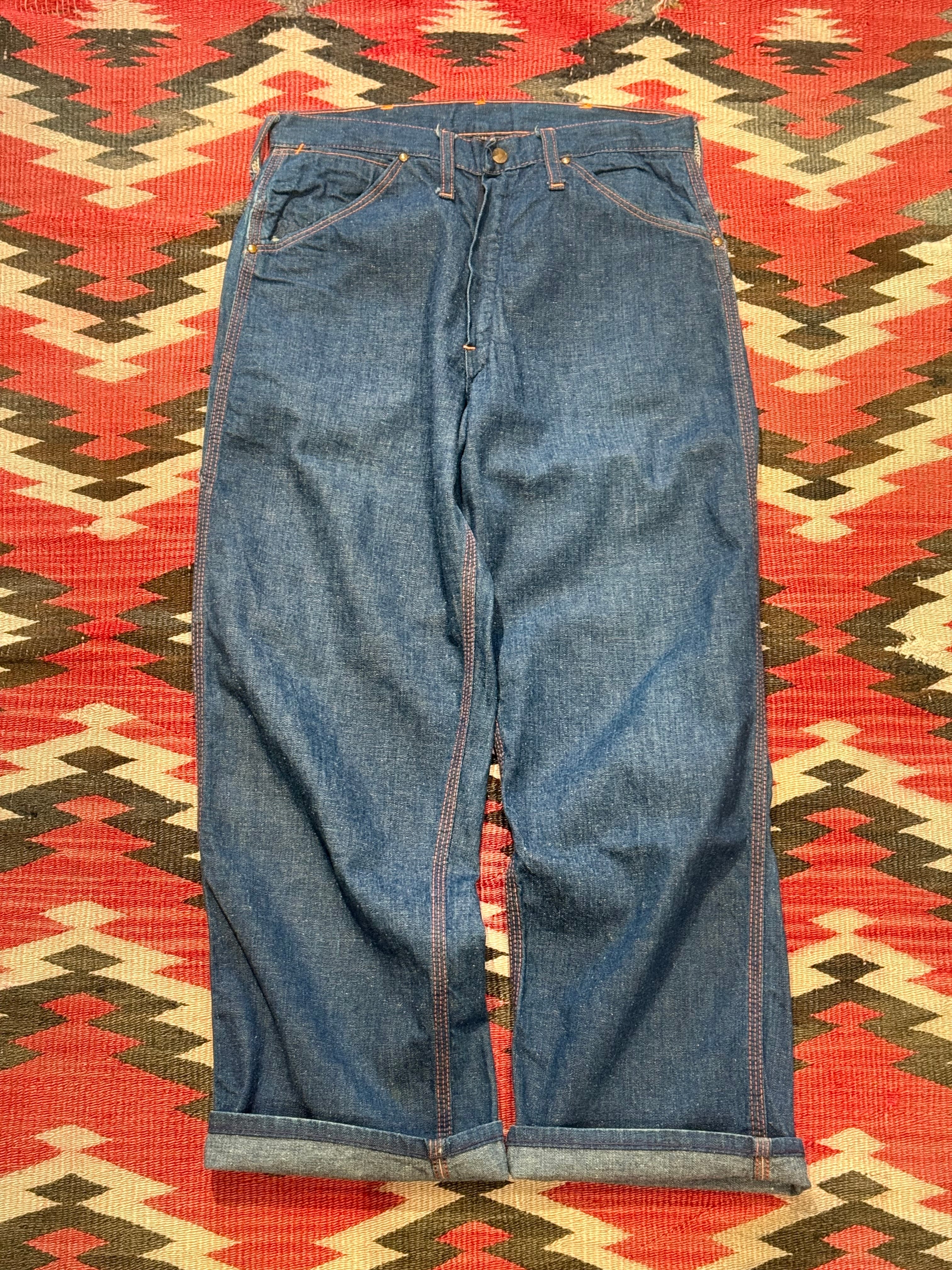 1960's WASHINGTON DEE CEE DENIM PAINTER PANTS SIZE : W30.5 L26