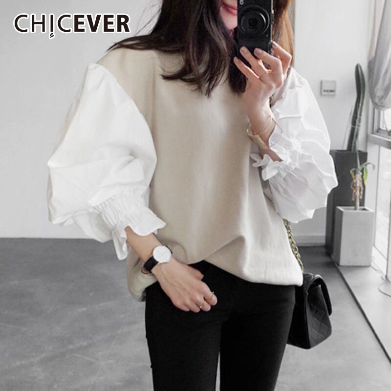 春のスウェットシャツ女性トップランタンスリーブプルオーバールーズプラスサイズオーバーサイズスウェットシャツトップス服 大きめサイズ スプリング 春物 6base570909532730