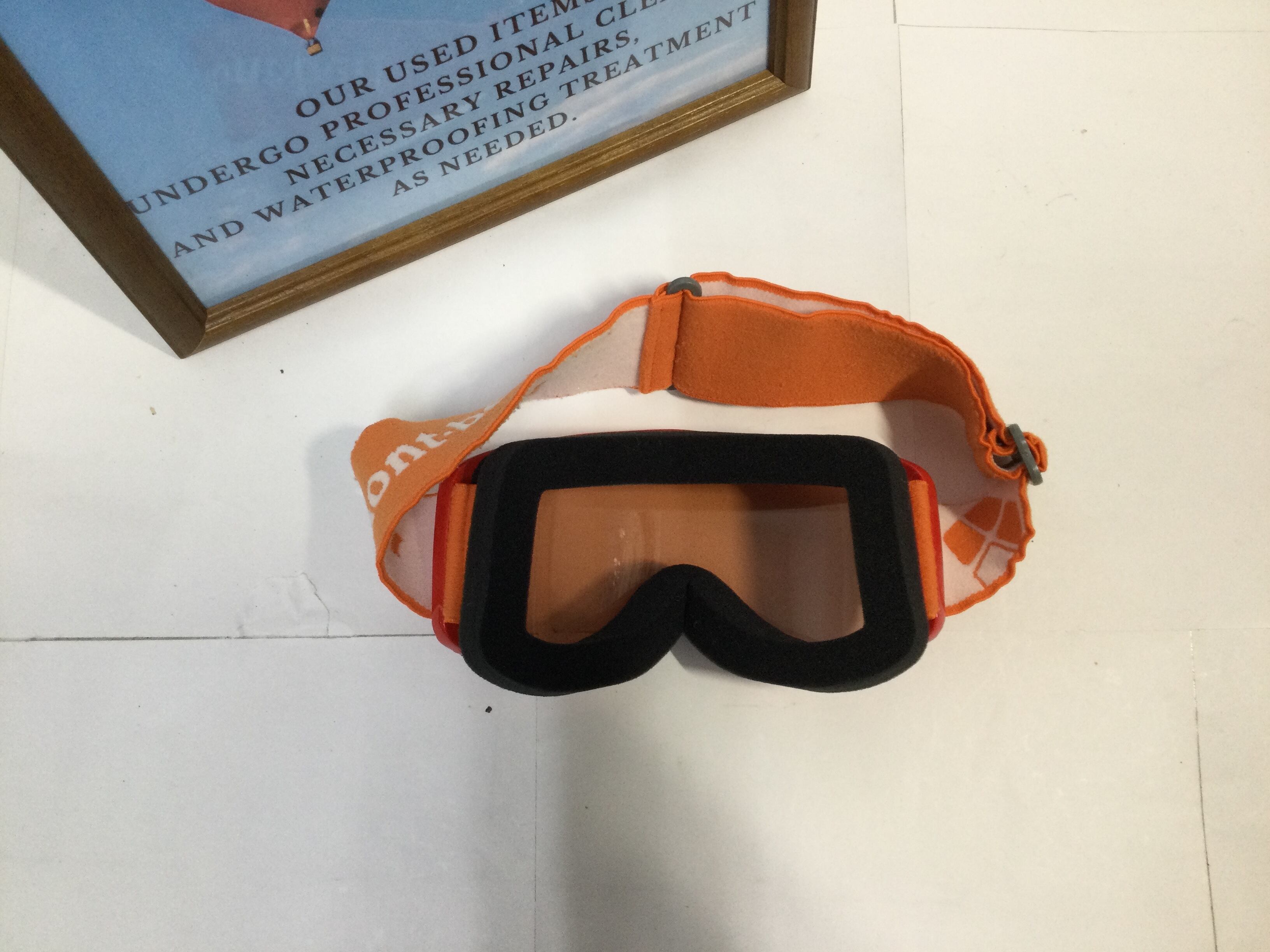 B-0129【mont bell】スノーゴーグル：スノーゴーグル Kid's レッド