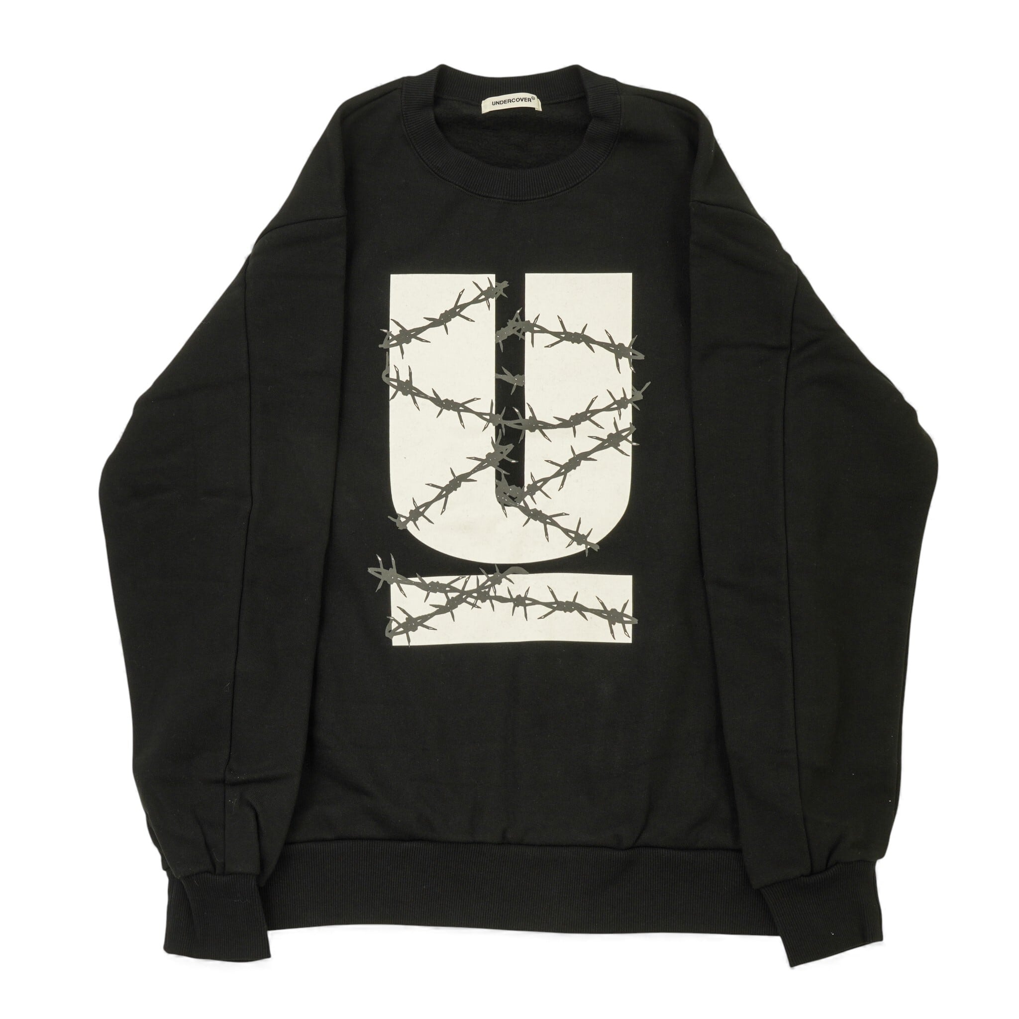 UNDERCOVER アンダーカバー ワイヤー ロゴ スウェットシャツ ブラック サイズ3