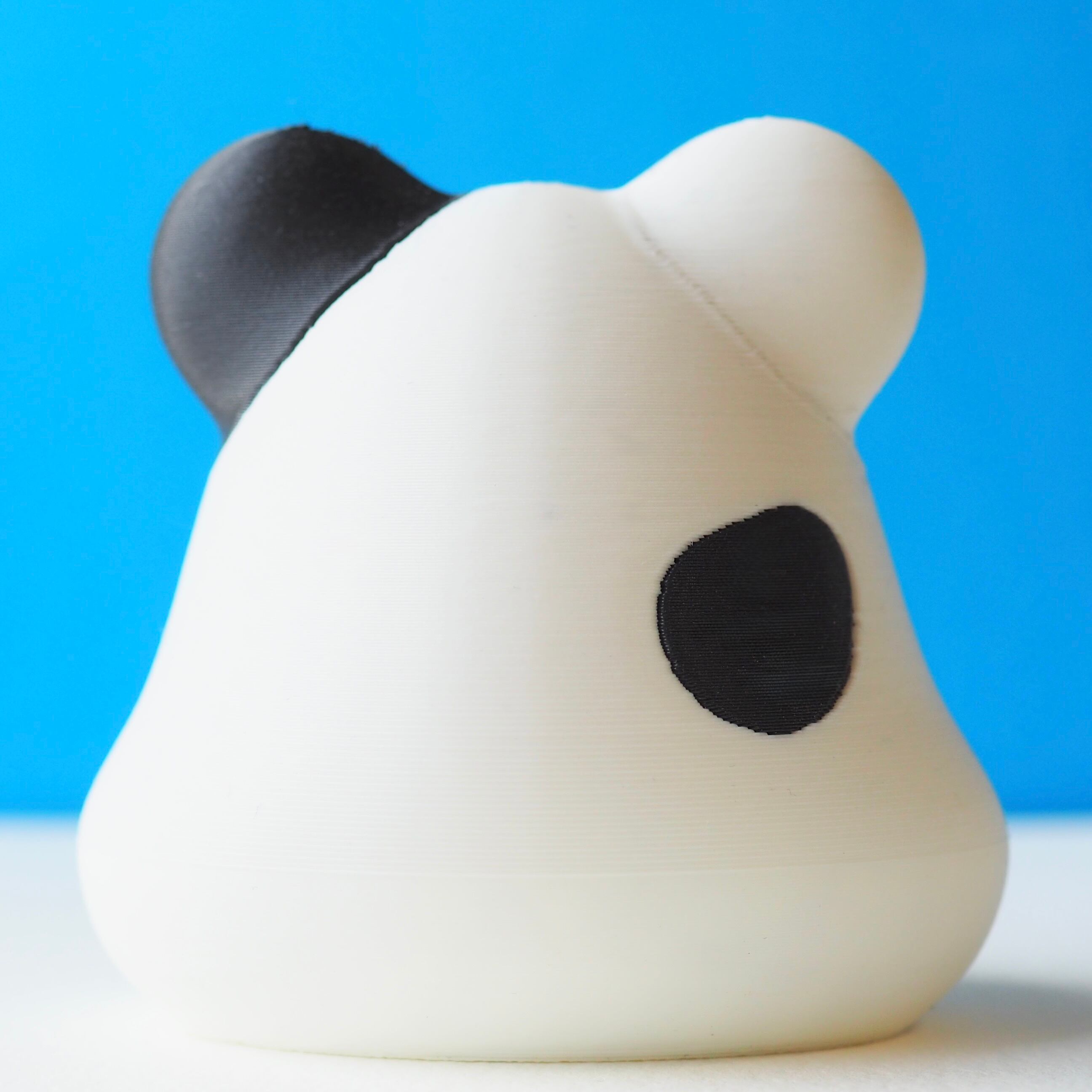 しろくまミニオブジェ（黒ぶち） | しろくまMAKE SHOP