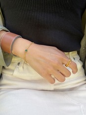 green stone bracelet