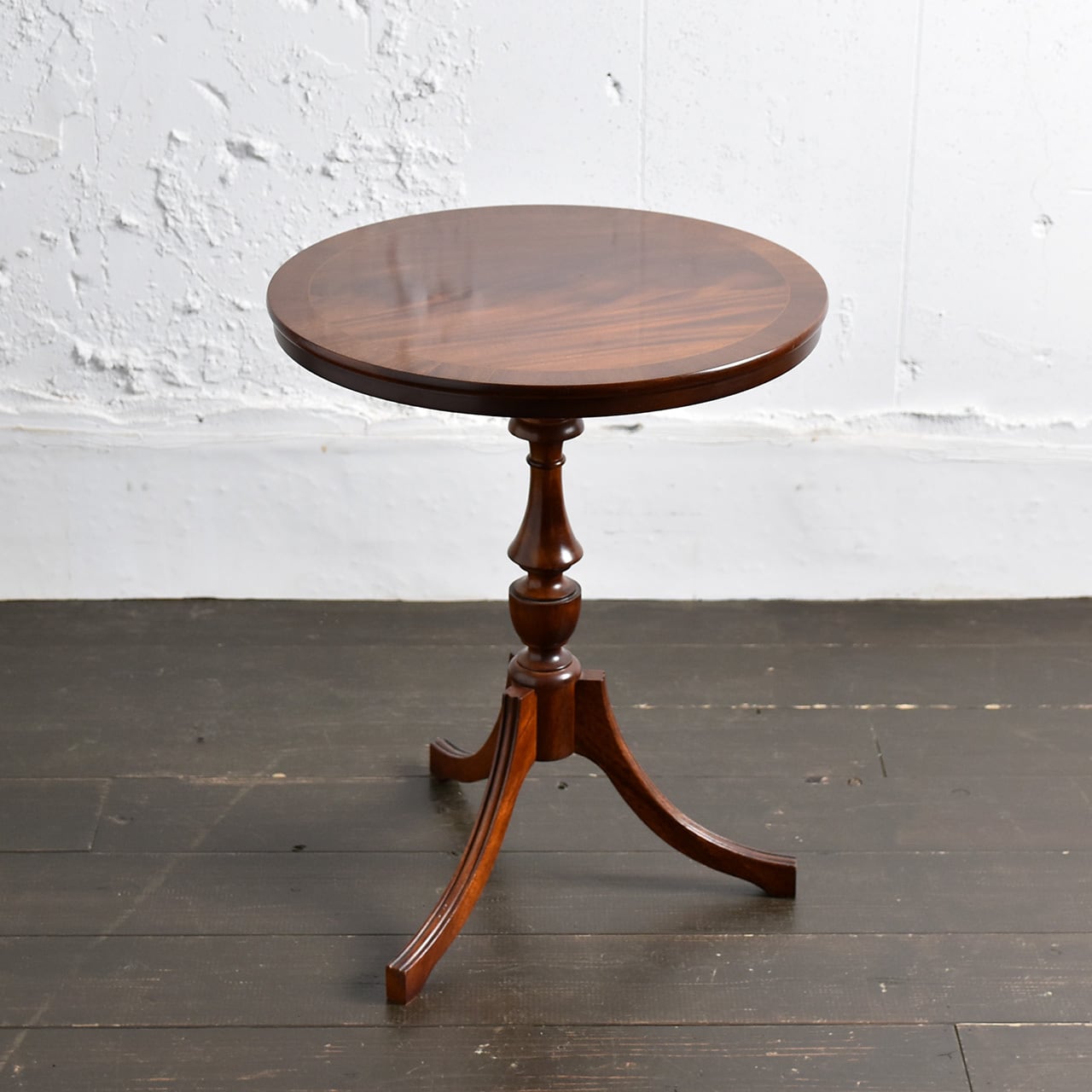 Mahogany Tripod Round Side Table / マホガニー トリポッド ラウンド