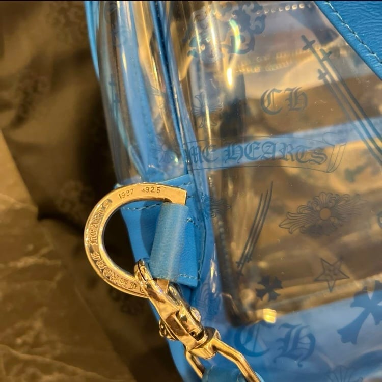 クロムハーツクリアバッグ　美品 天白】【CHROME HEARTS】クロムハーツ クリア トートバッグ クリア