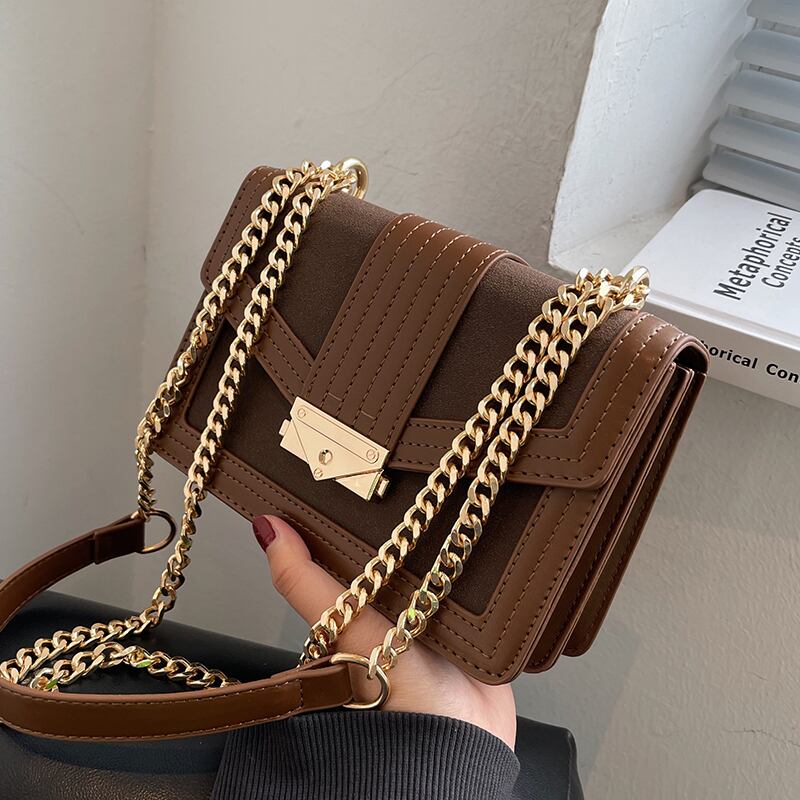 オータムウィンターチェーン シングル 秋物 冬物 スクウェア メッセンジャーバッグ Tiancai_Wing_Bag61738135453