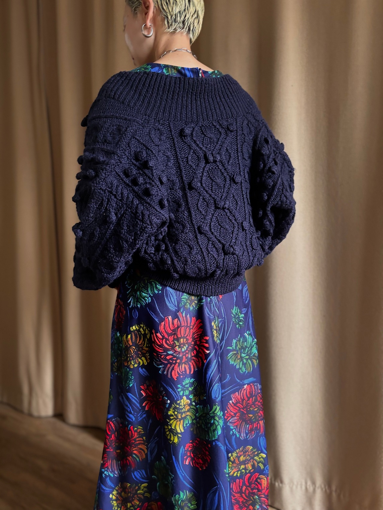 MOUNUE wool knit bolero-4402-10
