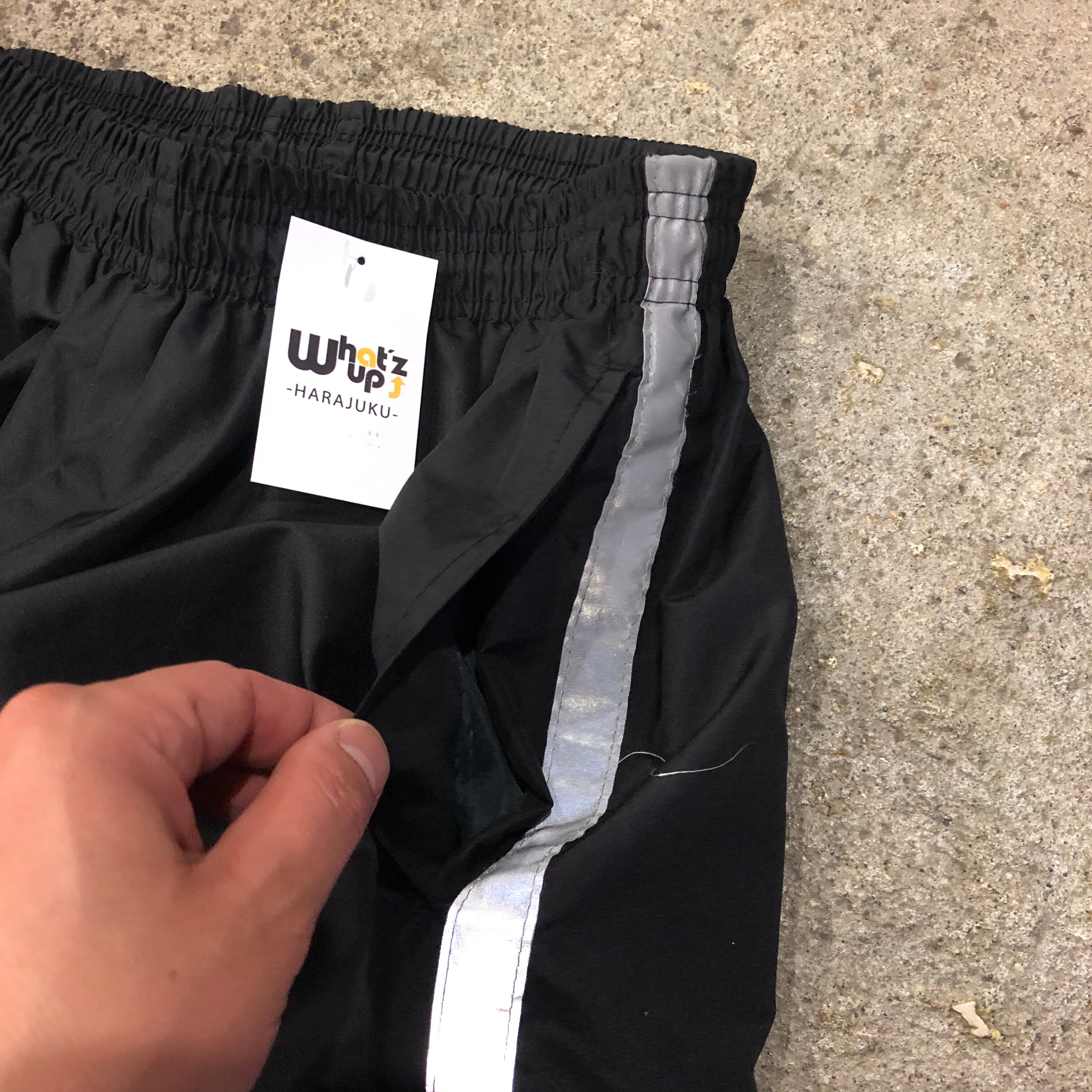 90s Stussy Sport reflector line nylon pant | What