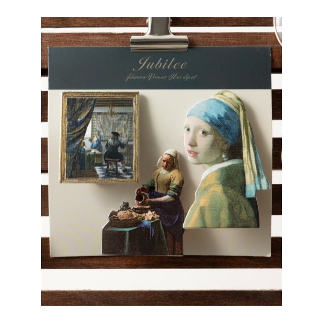フェルメール/名画ヘアクリップ3点セット/送料220円〜C0pernicus