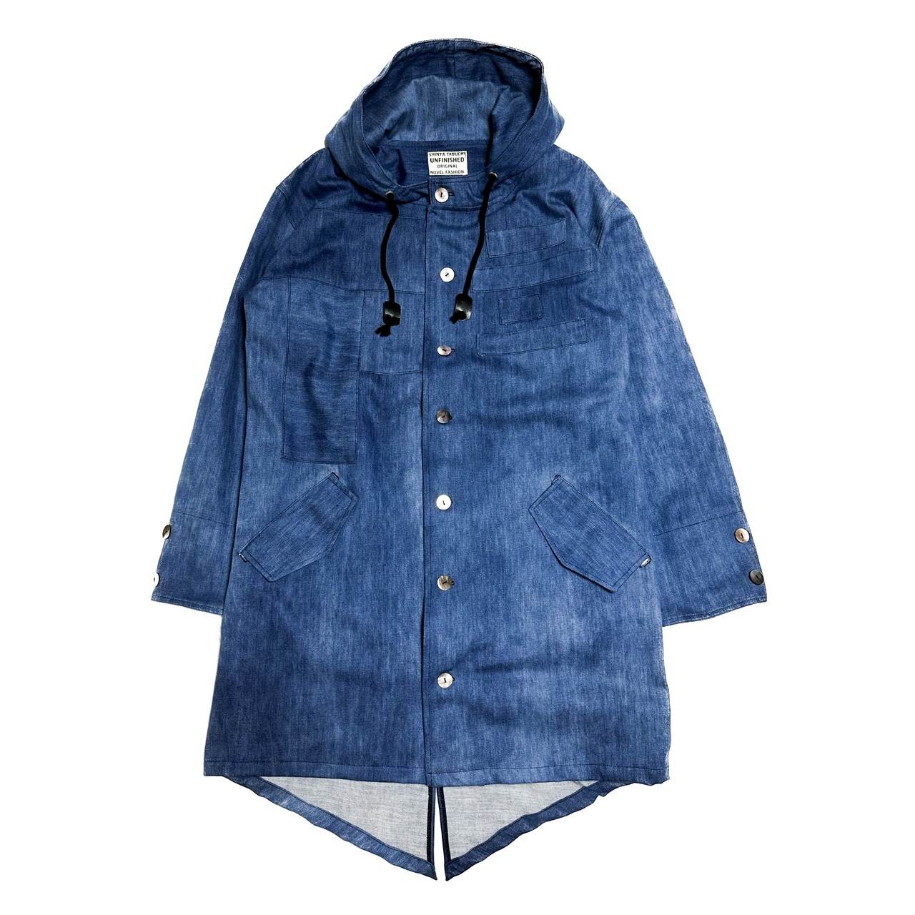 UNFINISHEDダメージデニムモッズコート2023087