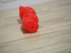 カラフルプラスチック ドイツのベア 赤いつぶつぶタイプ(目なし) 画像11