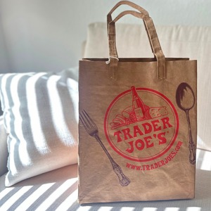 Trader Joe's　トレーダージョーズ　ウォッシャブルペーパーバッグ