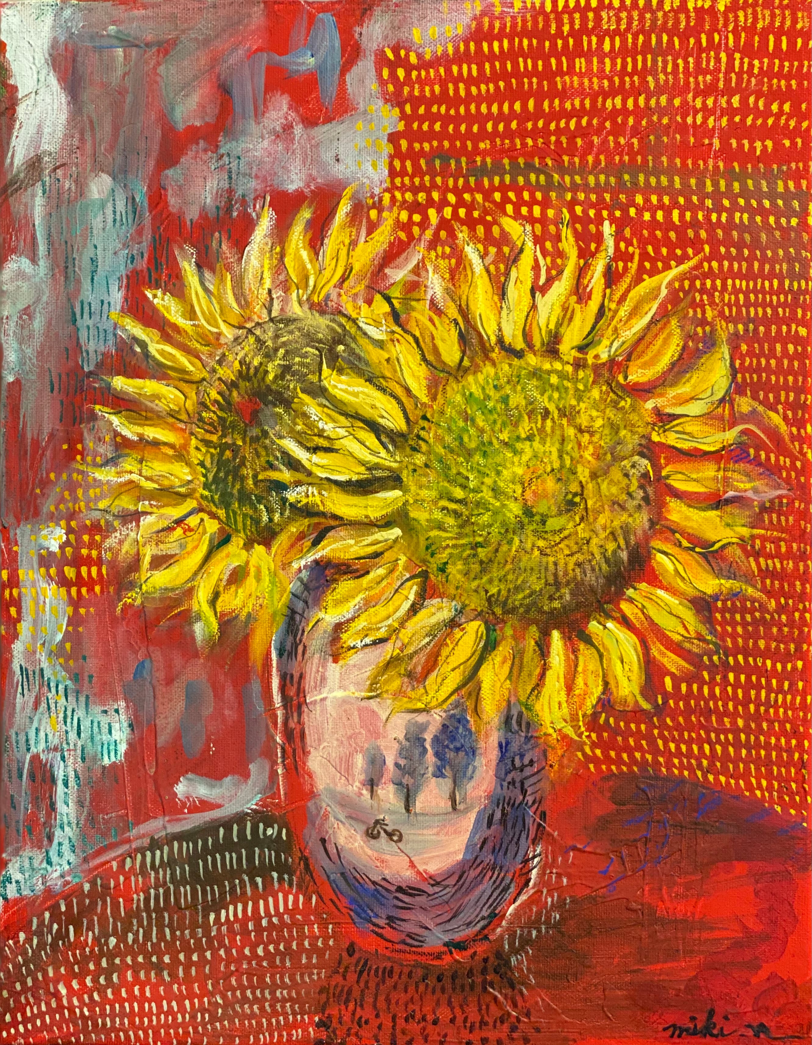 西美紀 | 遠野の馬 絵画-アクリル画（ミクストメディア）・キャンバス