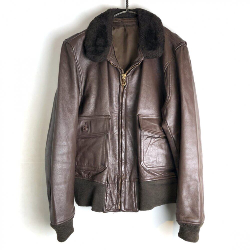 Vintage G-1 flight jacket leather jacket [US NAVY] [1970s] Vintage