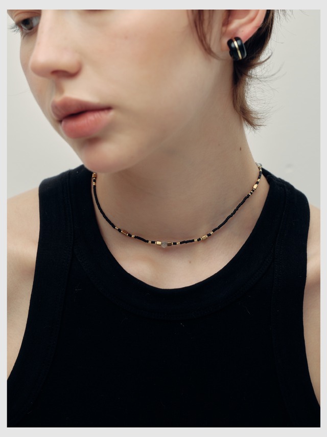 Necklace -Black×Gold-