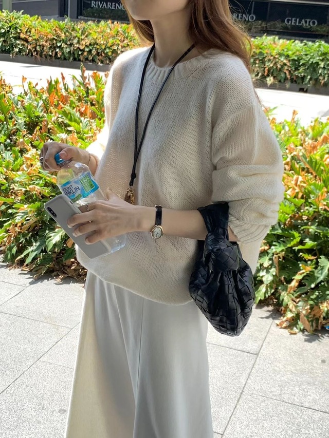 (予約) ounce / Deer Alpaca boxy knit 3color