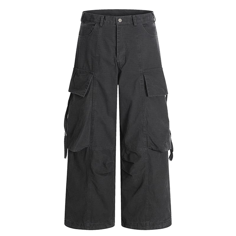 ハイウエストワイドレッグデニムカーゴパンツ 1color MPA0150