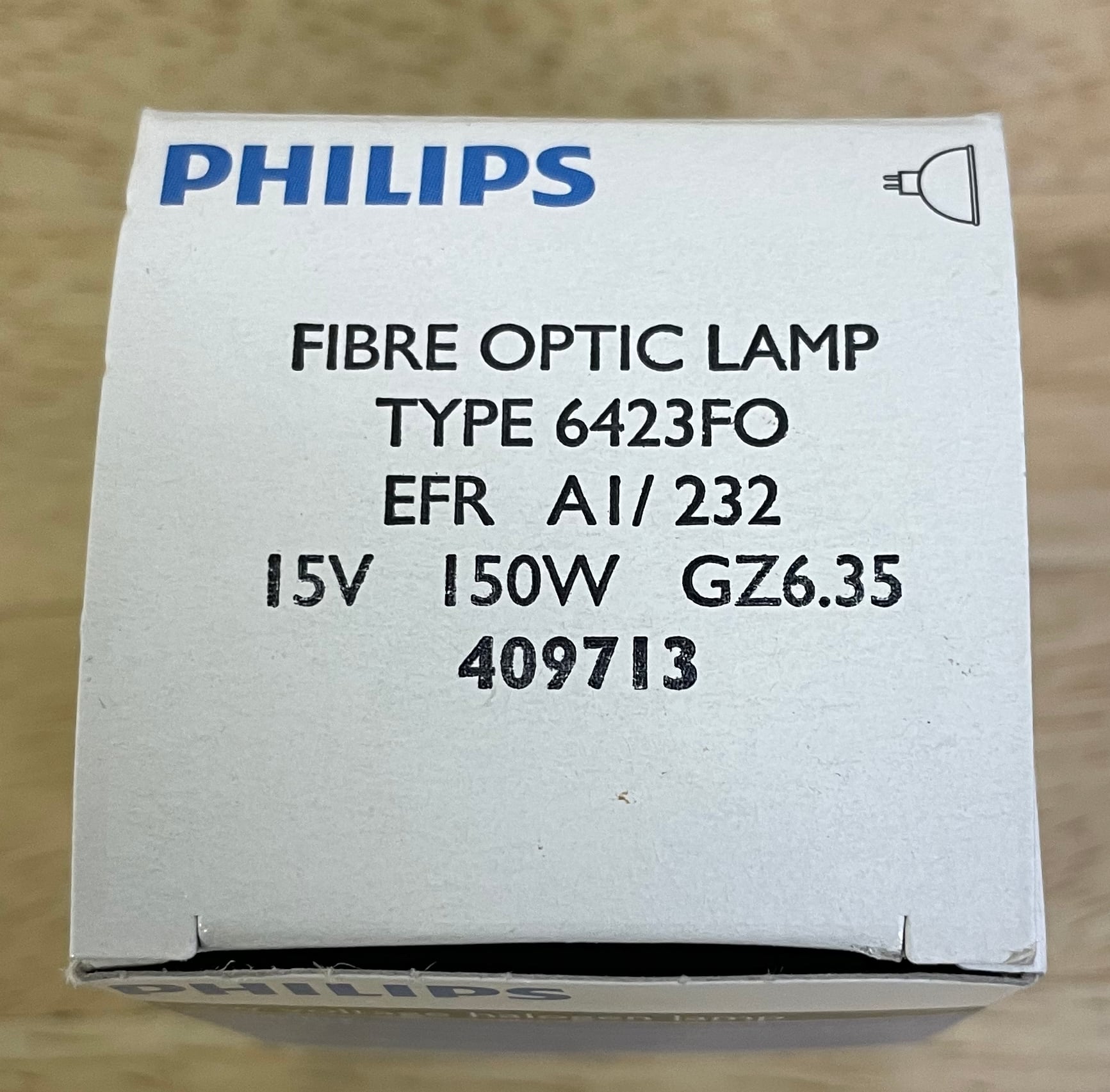 8ミリ映写機用ランプ】PHILIPS フィリップス 6423FO [EFR 15V150W