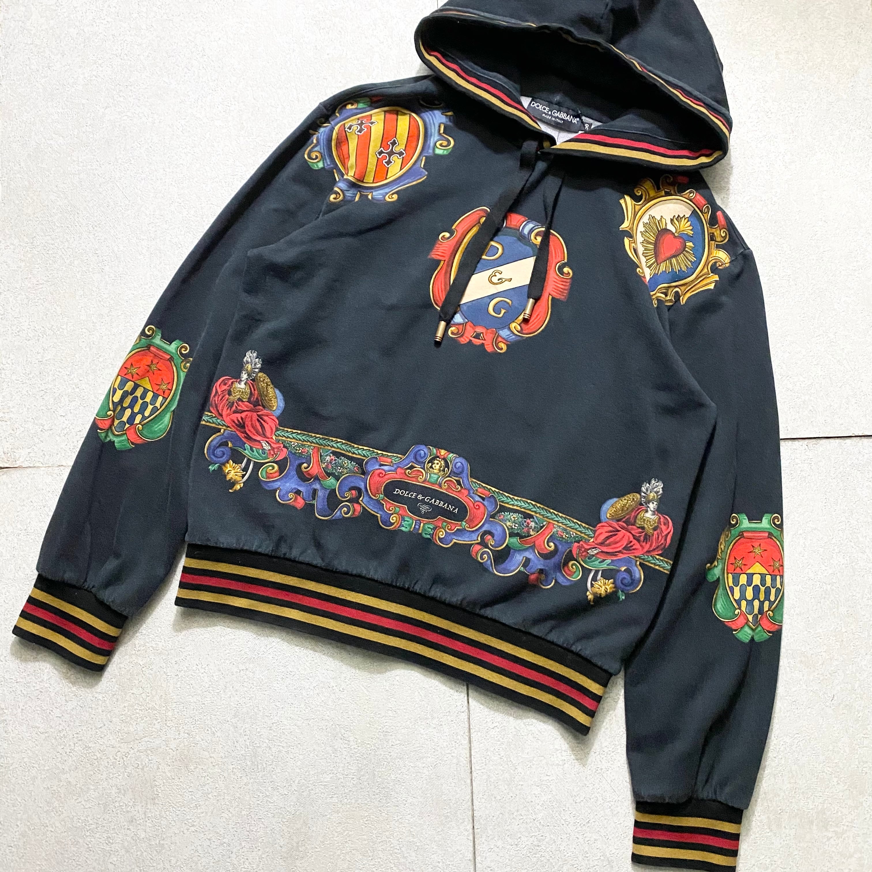 DOLCE&GABBANA printed sweat hoodie | NOIR ONLINE