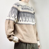 mohair blend nordic knit