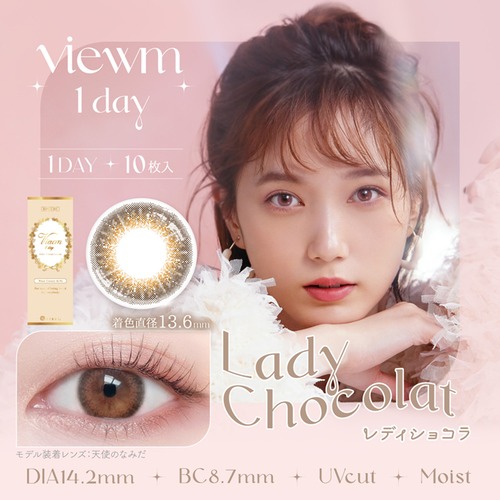 ビュームワンデー(Viewm 1day)《Lady Chocolat》レディショコラ[10枚入り]