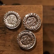 インド　蓋付きカップ3個セット　リサイクルアルミニウム