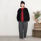 パフスリーブ長袖コットンカットソープルオーバー