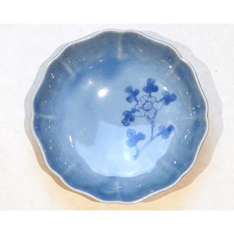 稲村真耶 蒼釉牡丹文なます皿