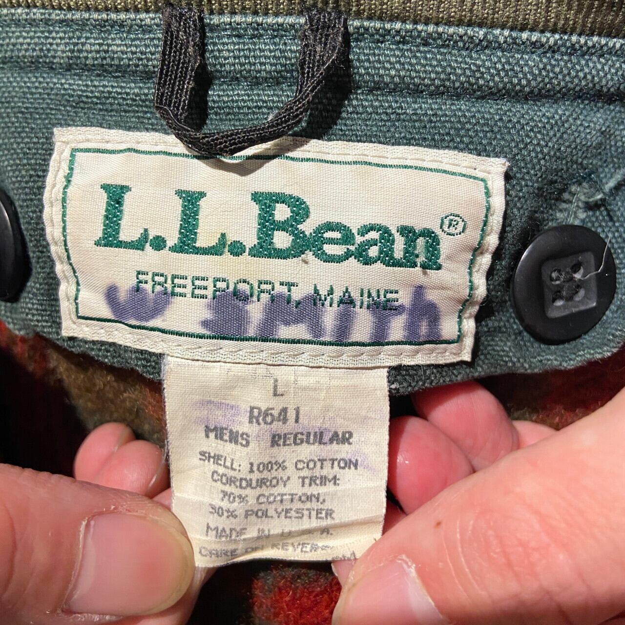 90s☆USA製☆L.L.Bean☆ポーラテックフリースジャケット☆ブルー☆M☆