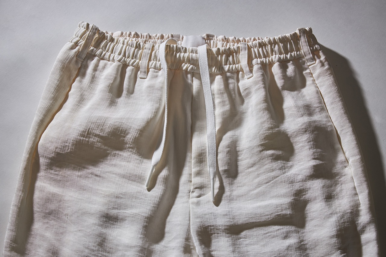 山内 / ビンテージシルクリネン・ワンカットイージーパンツ