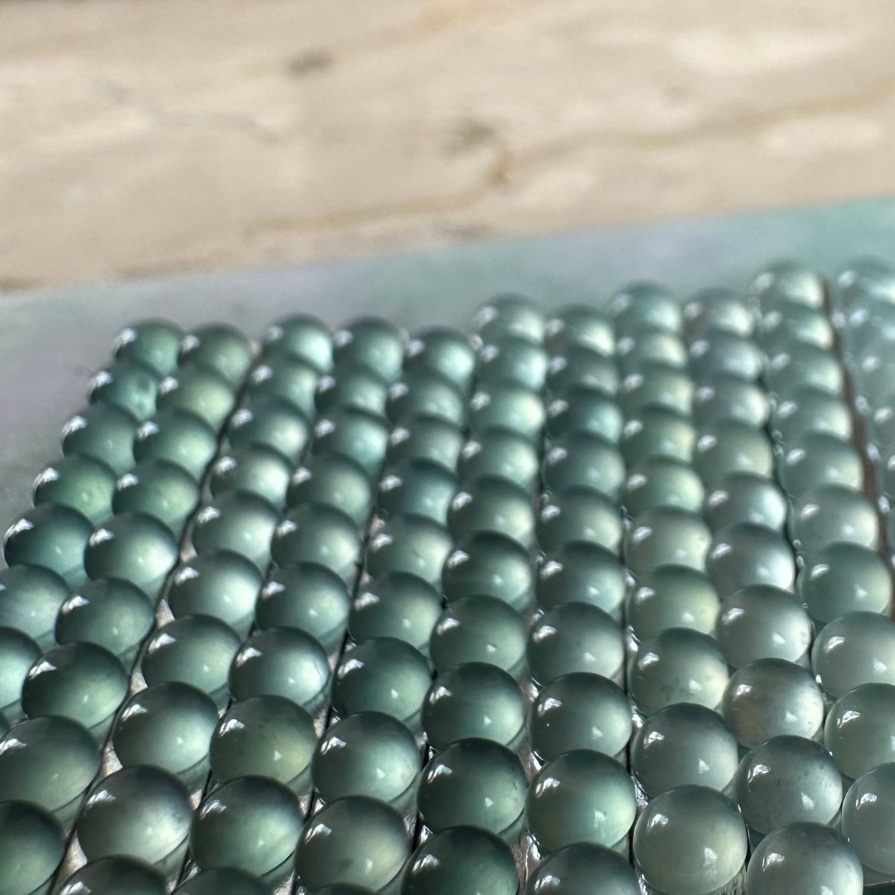 3mm Ice Blue Jade 10pc Set | Victorian Box