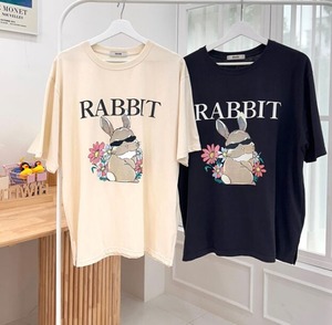 予約【hi with】Rabbit Couple Look For Human Tops《3Color》