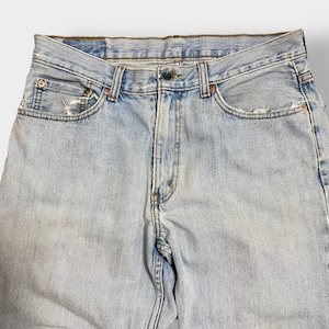 【LEVI'S】 550 デニム ジーンズ ジーパン W33 L34 ビッグサイズ ダボパン アイスブルー リーバイス us古着