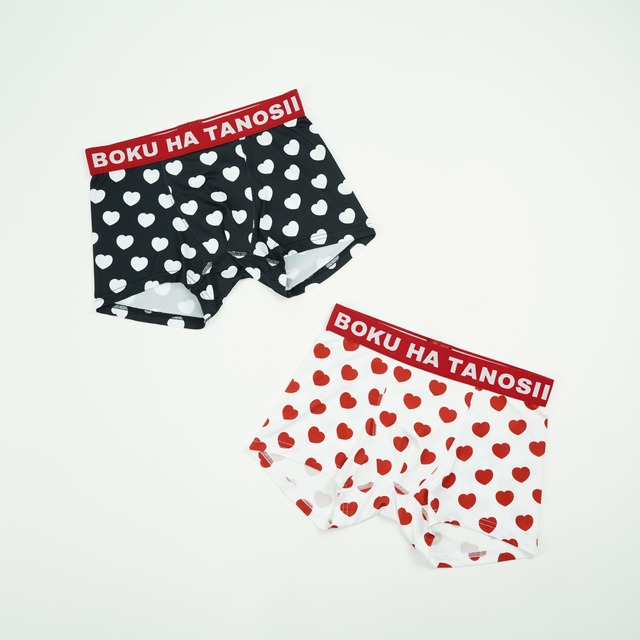 BOKU HA TANOSII ／ BOKUTANO BOXER PANTS "♡ドット"