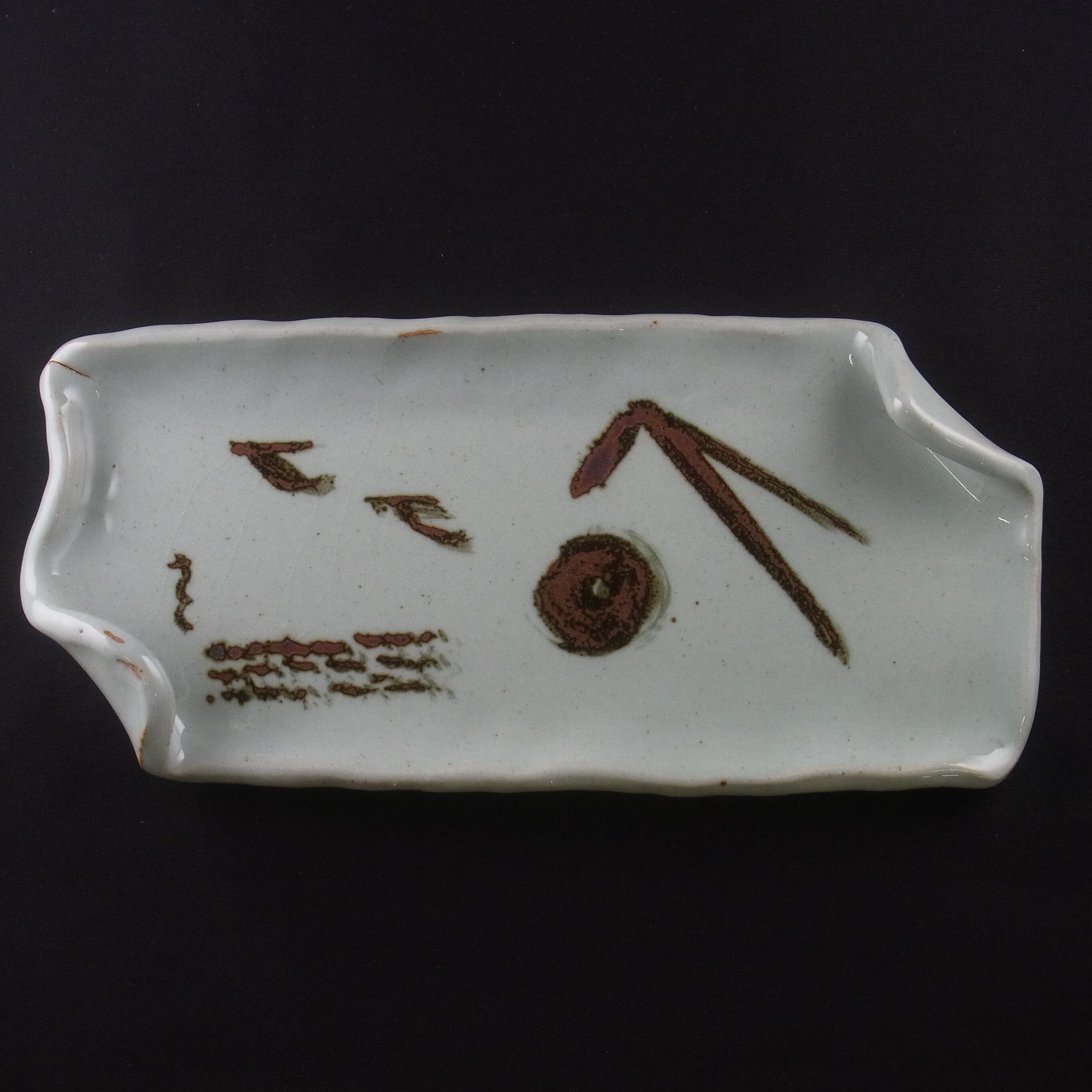 吉村作治アート作品（11）錆絵長角皿 | 作治屋