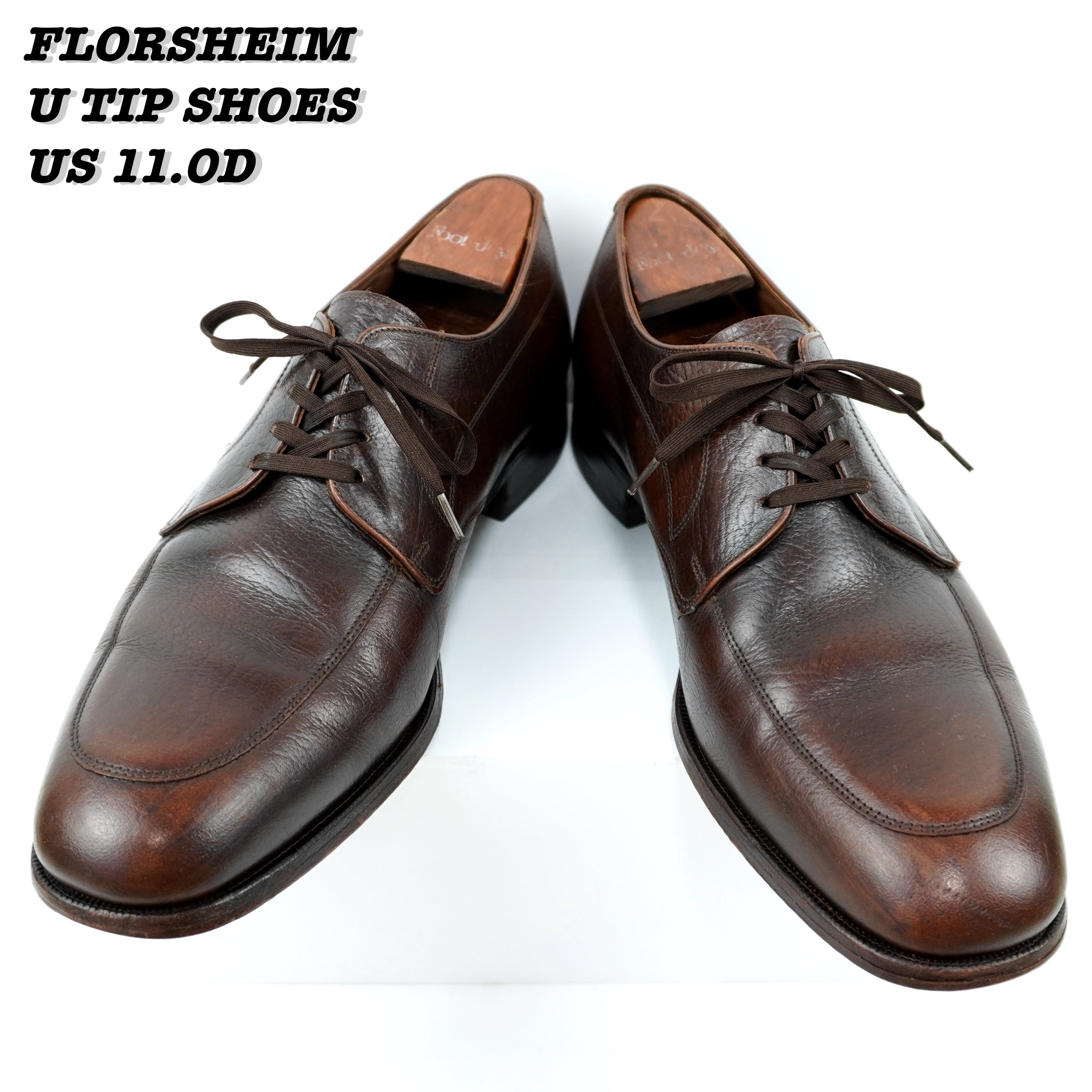 FLORSHEIM U TIP SHOES 1986s US11.0D-eastgate.mk