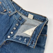 USA製 levi's リーバイス 17501-0115 テーパード デニム パンツ ジーンズ サイズ 9 M /アメリカ製/ビンテージ/レディース
