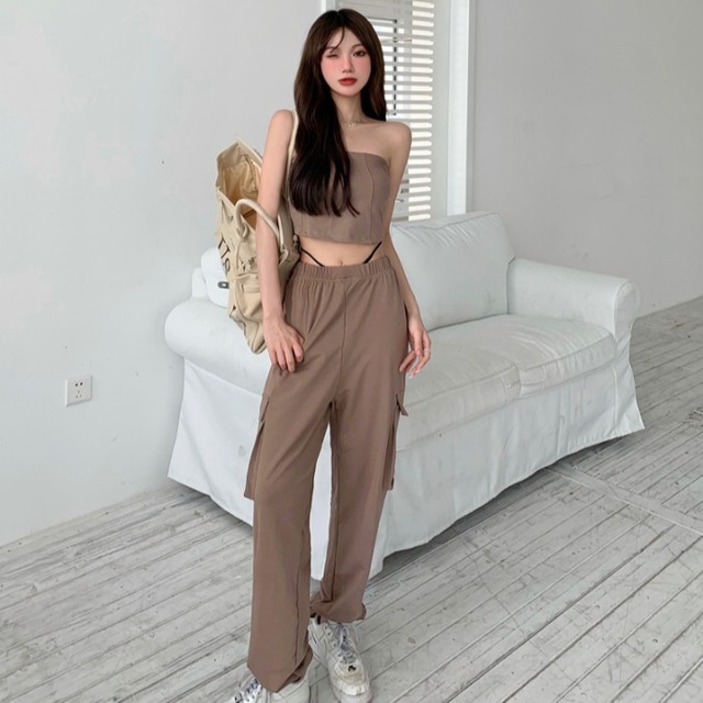 ヤーンセット サマーレディーストップス パンツ 大人ガーリー スウィート キュート カジュアル 夏物 1号婦人23632778213