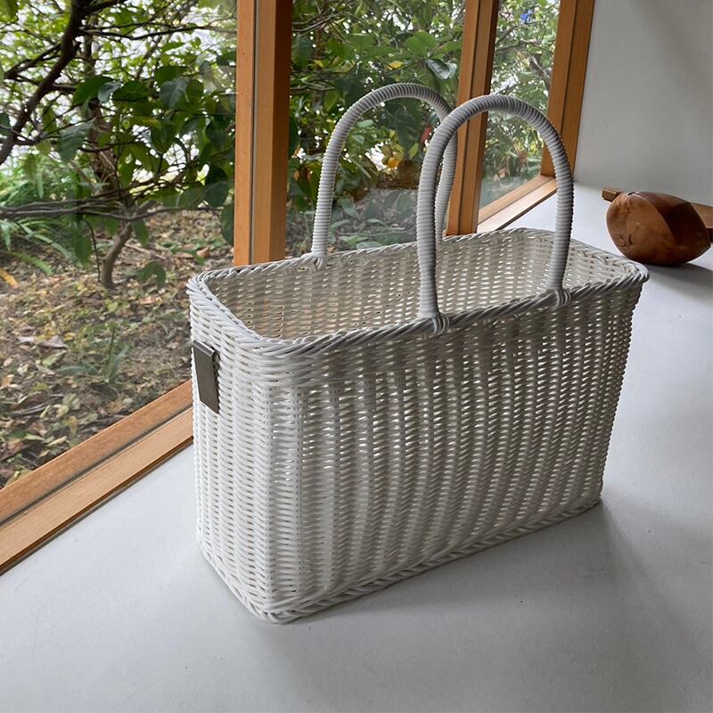 THREE CONCEPT PRODUCTS｜洗える抗菌素材の手編みかご バスケット