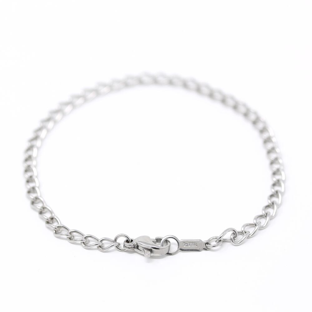 サージカルステンレス製 荒喜平チェーン・ブレスレット(幅3.3mm)
