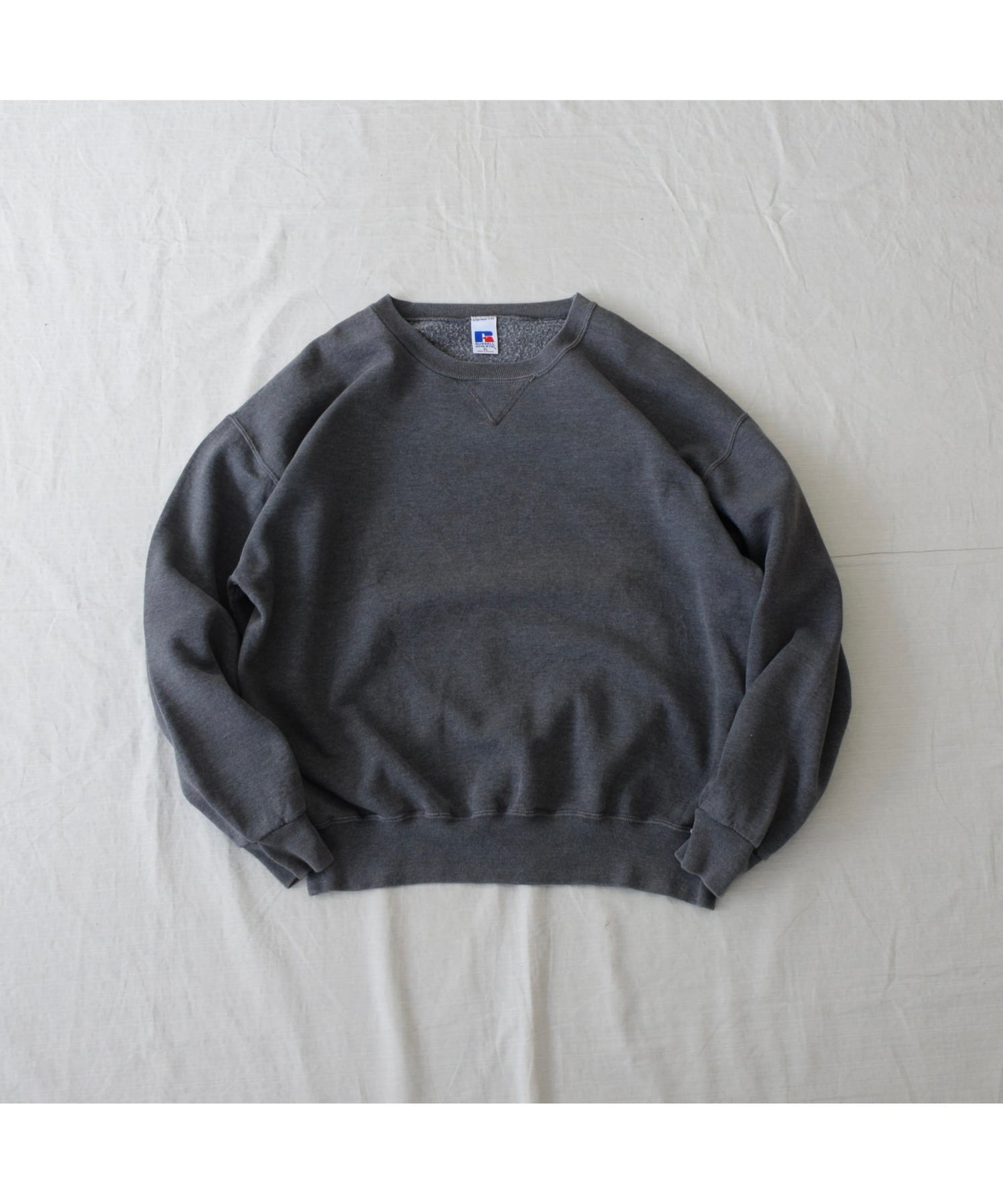 90's RUSSELL スウェット 無地 メンズ XL グレー ラッセル ブランク