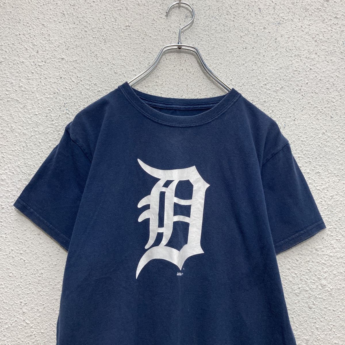 USA製 00s Detroit Tigers 袖ワッペン付き 古着ゲームシャツ USA製 00s