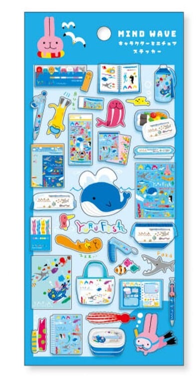 ステッカー キャラクター ミニチュアステッカー miw_82640_82645 seal
