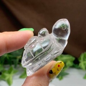 6.透明度高☆親子亀水晶☆