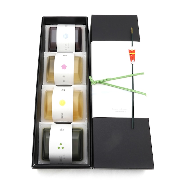 【涼菓】水ようかん4個入　-mizuyokan 4 pieces-