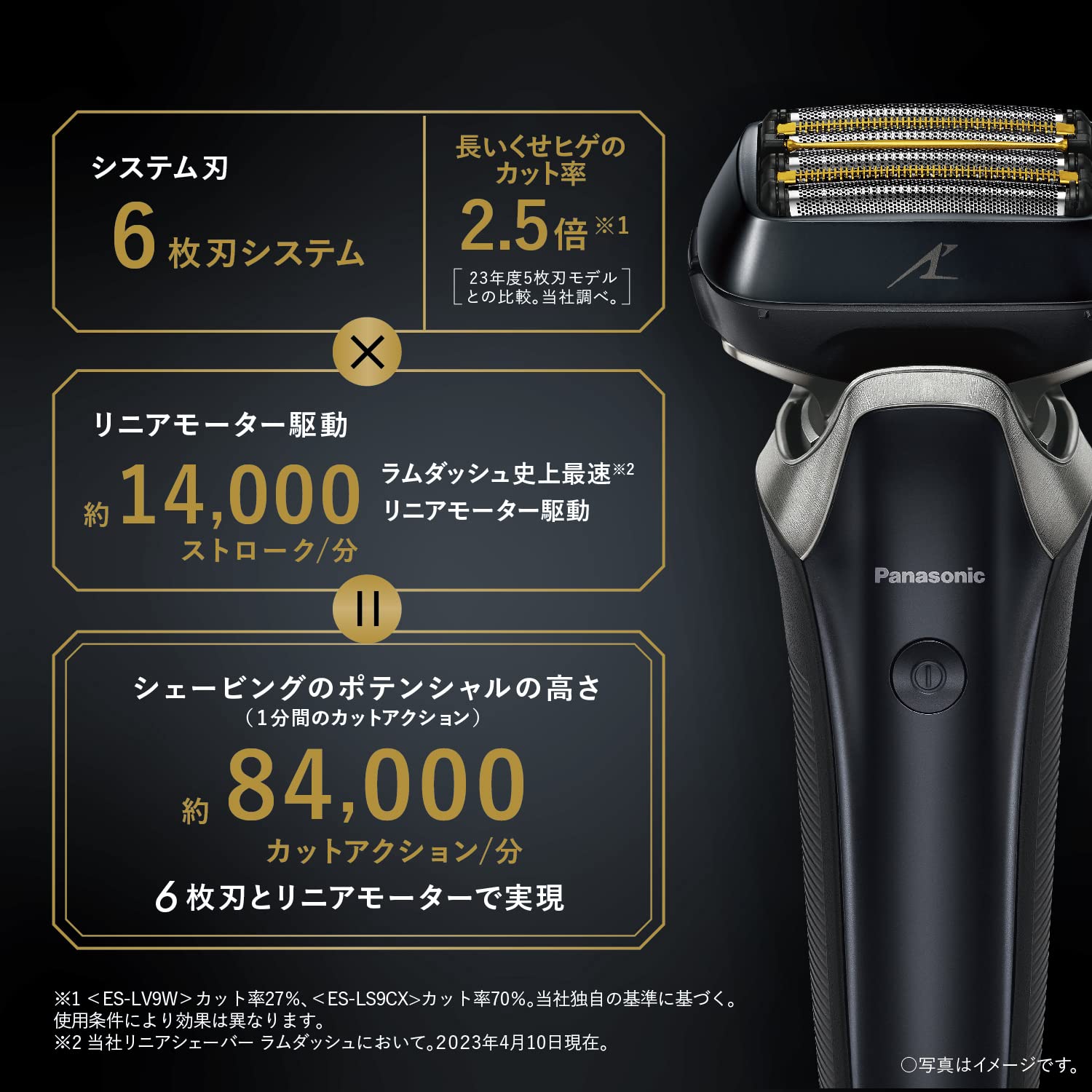 数量限定】パナソニック ラムダッシュPRO メンズシェーバー 6枚刃 全