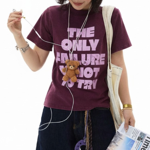 fade logo color short sleeve tee　フェードロゴカラー半袖ティー　J1892
