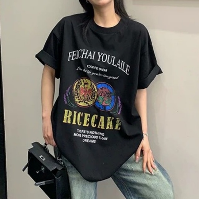 クラシックコインモチーフグラフィックTシャツ 2col R02443