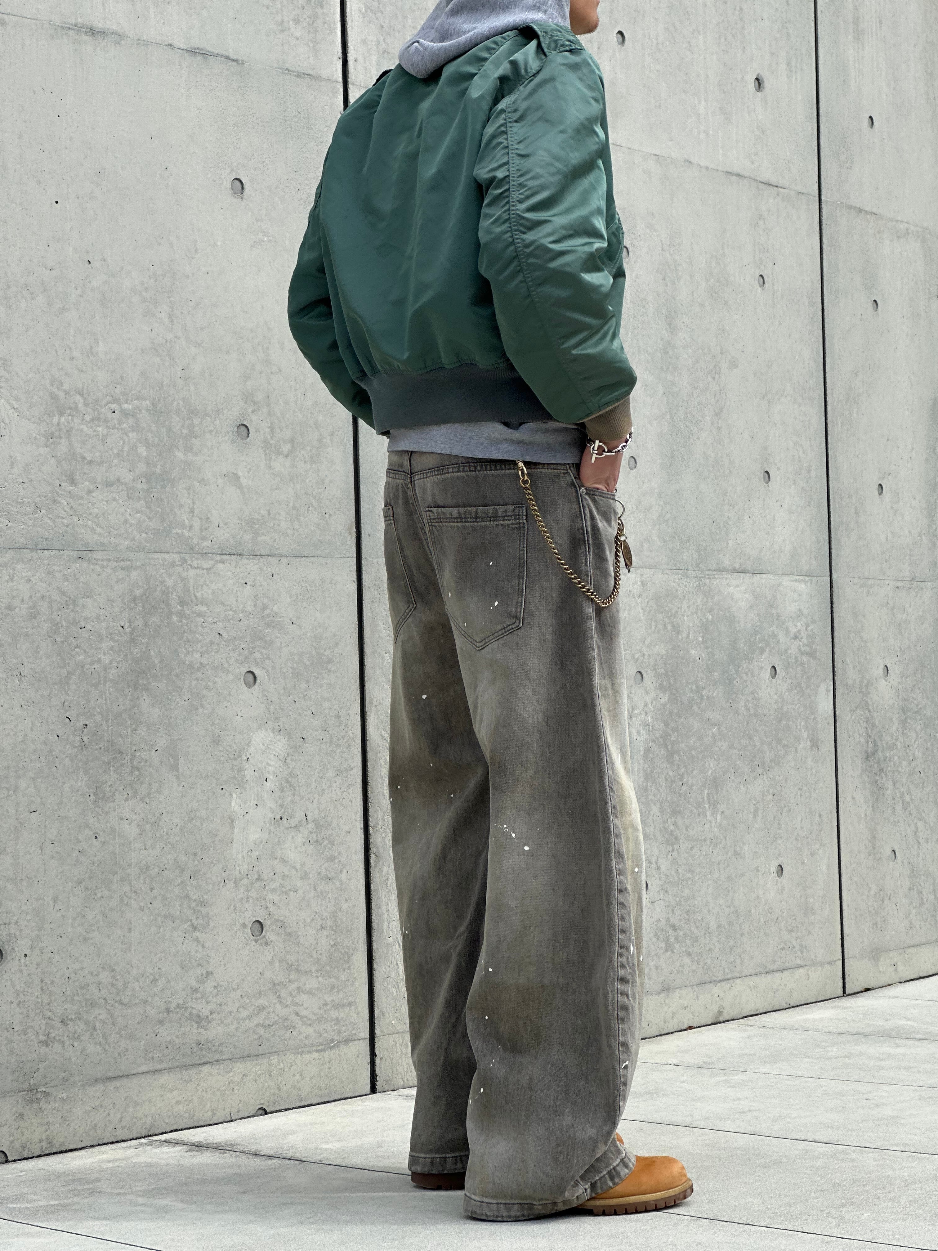 週間ランキング5位】Painter Washed Wide Denim | 【ボトムス専門店