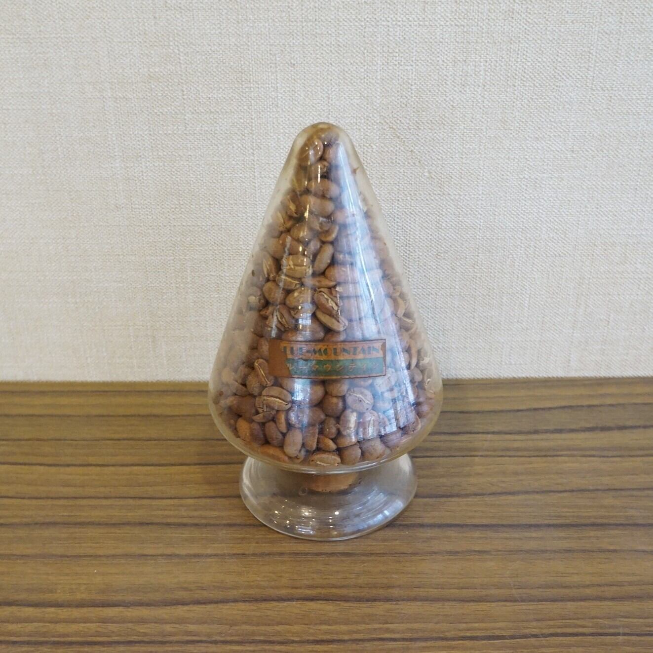 珈琲豆のガラスのオブジェ