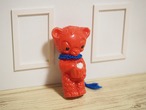 カラフルプラスチック ドイツの赤いベア 青紐 画像2